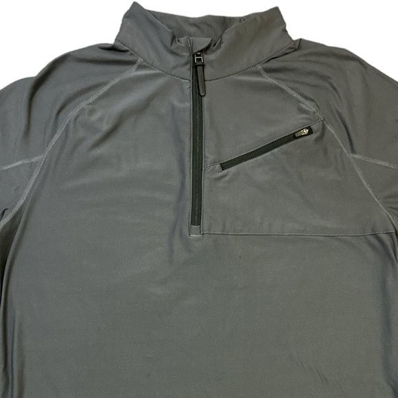 Obermeyer Men's Top Flex 1/4 Zip Pullover Size XL Gray Long Sleeve - Picture 4 of 12
